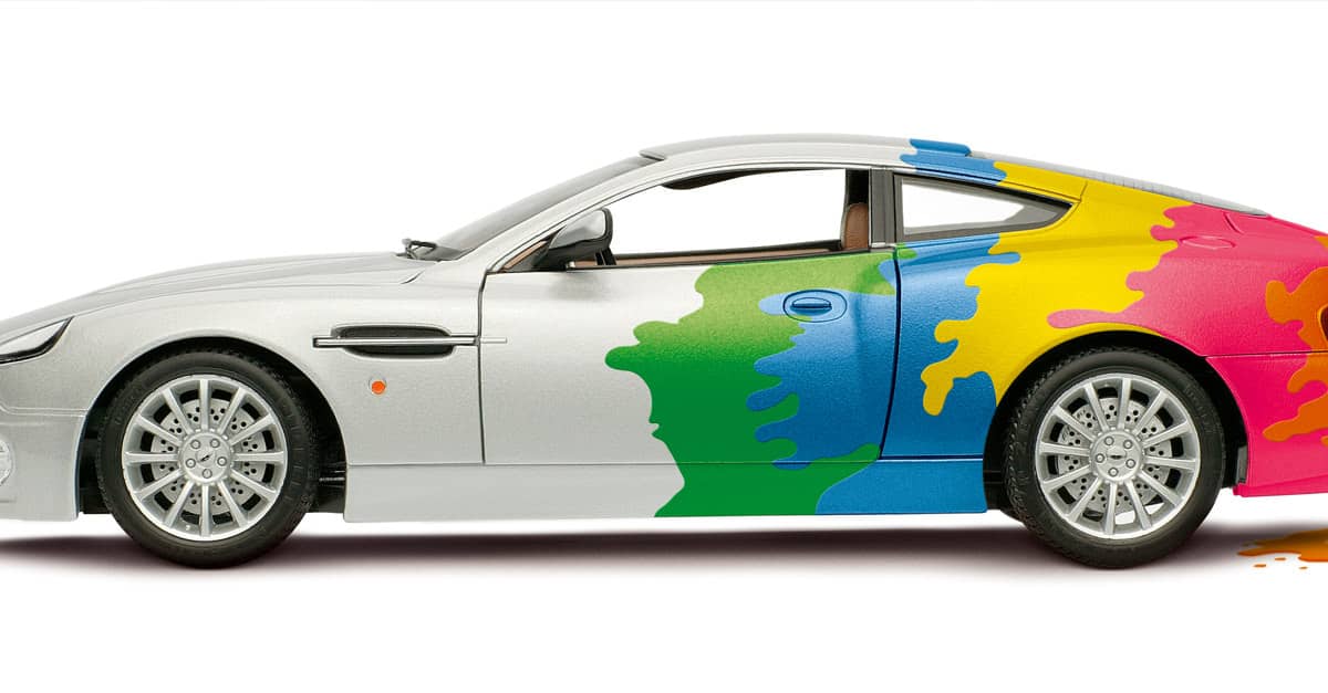 colored car