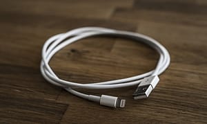 usb cable white
