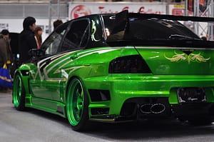 green car