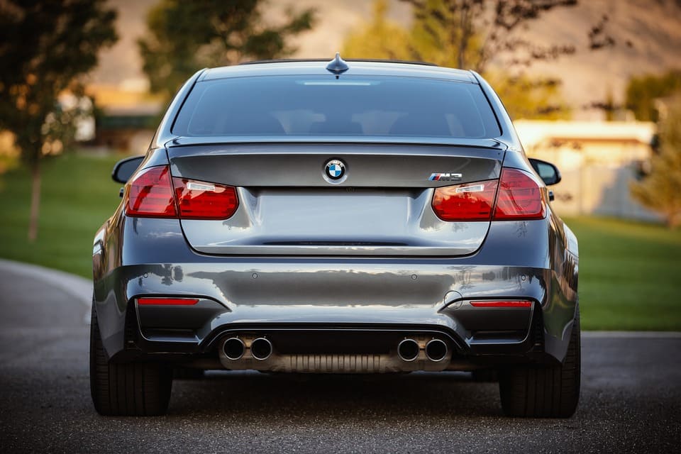 bmw from the back